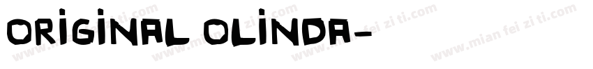 Original Olinda字体转换
